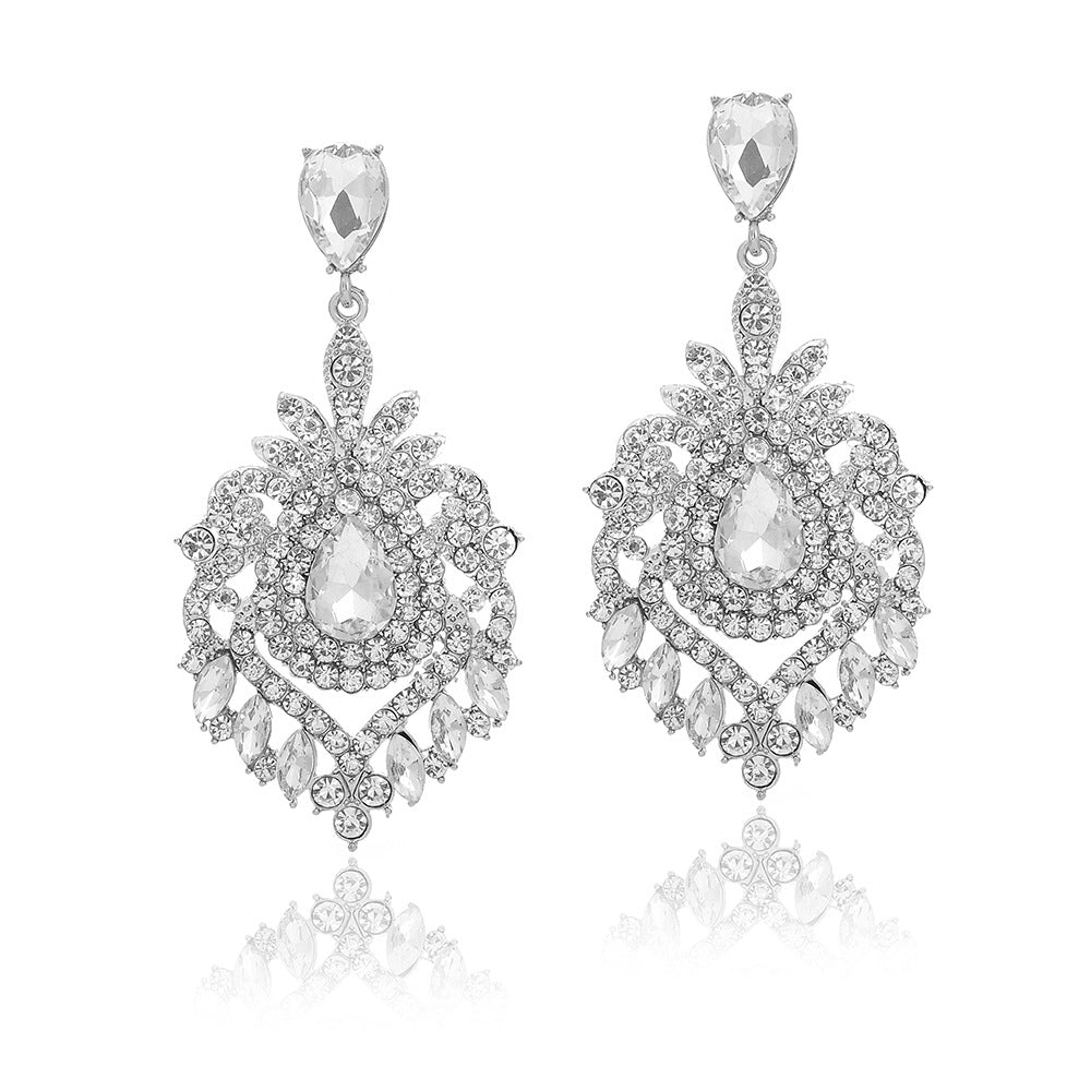 Wholesale Luxury Crystal Vintage Earrings